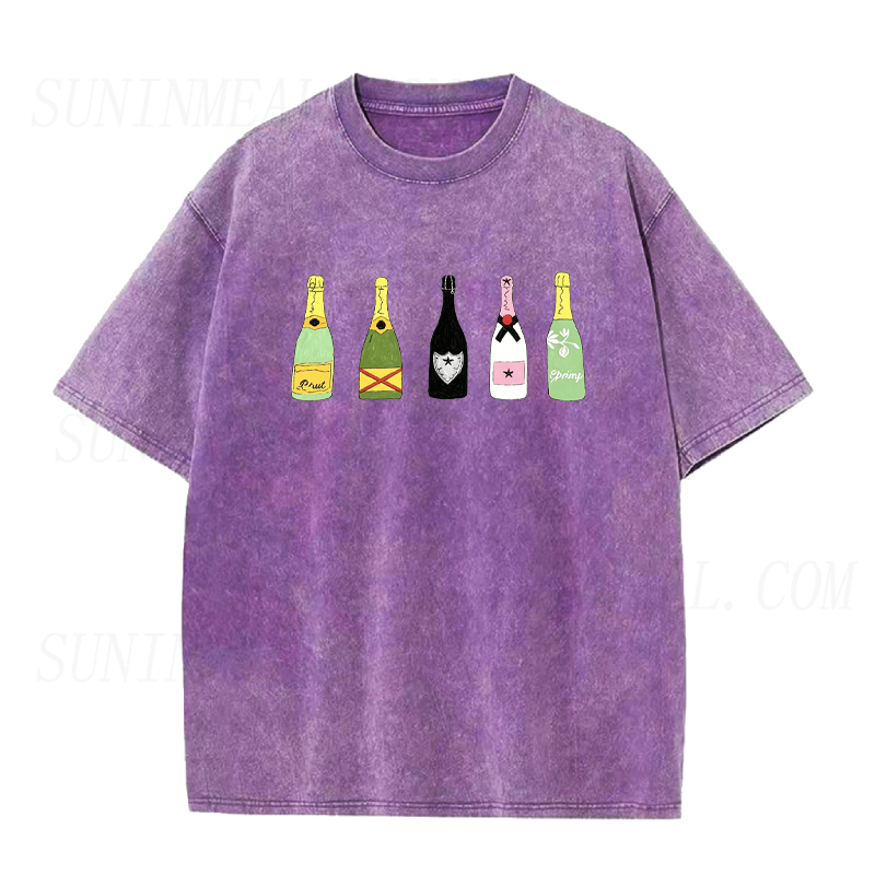 Champagne Bottle Unisex Tee