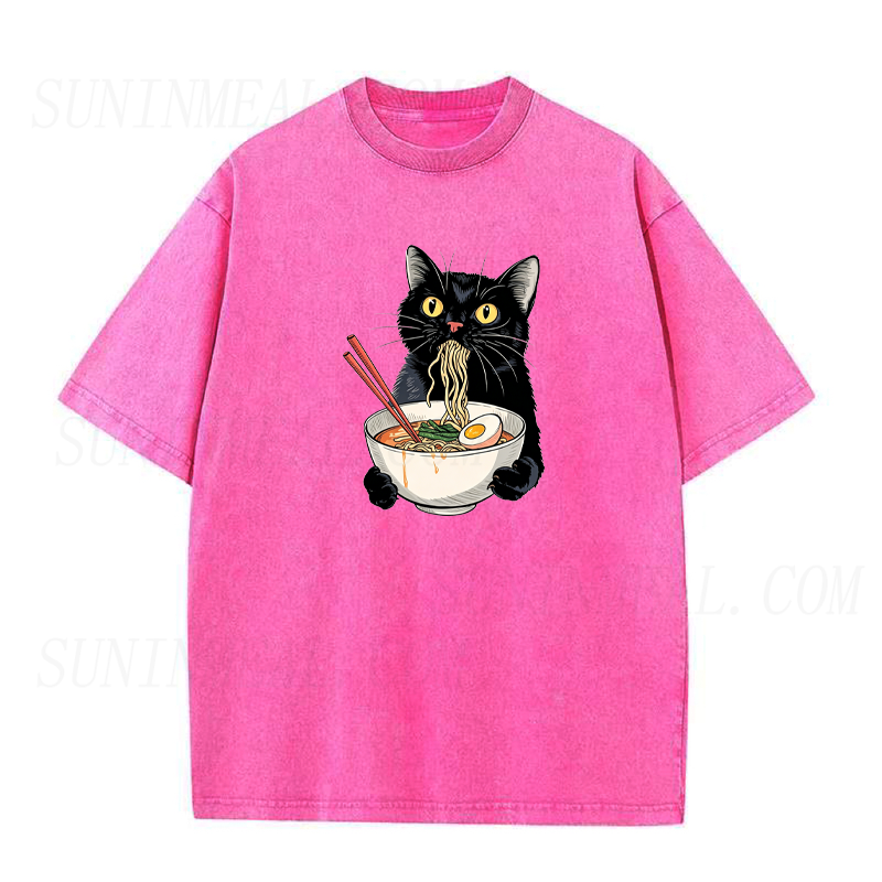 Black Cat Noodle Unisex Tee