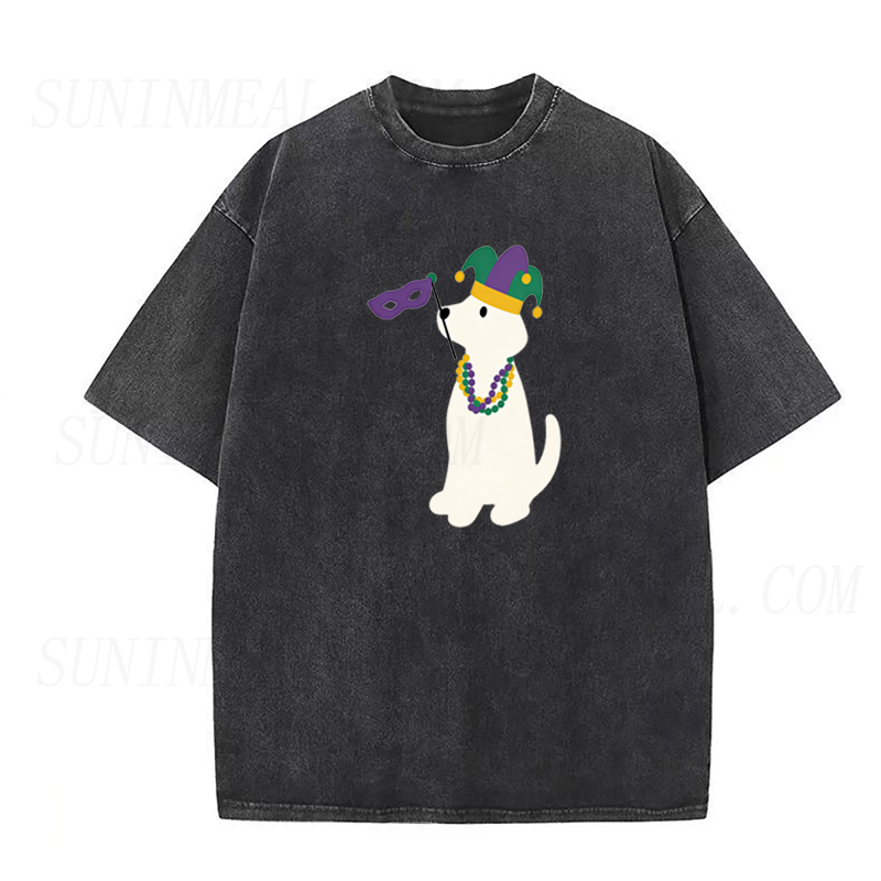 Dog Mardi Gras Flag Tee