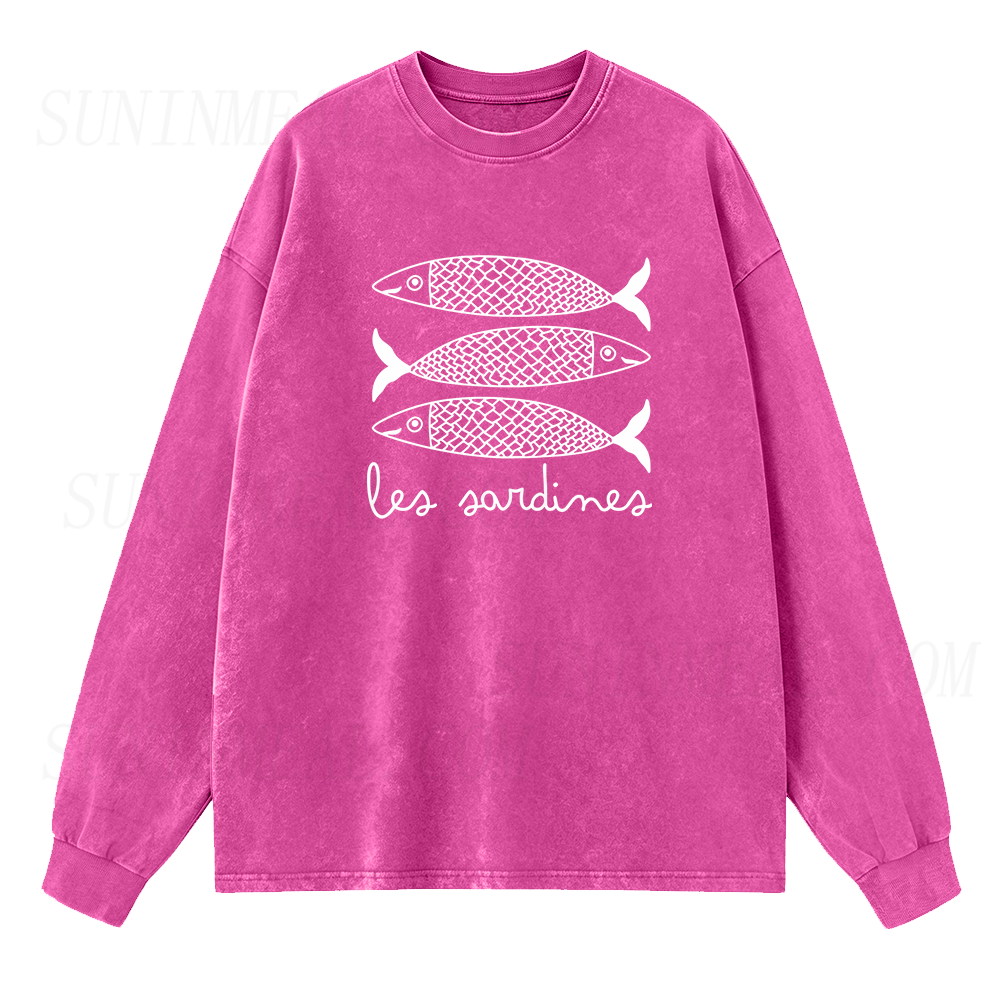Les Sardines Long Sleeve Unisex Tee