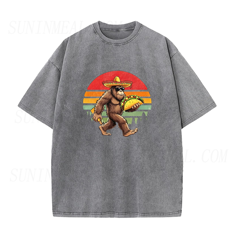Retro Bigfoot Taco Unisex Tee