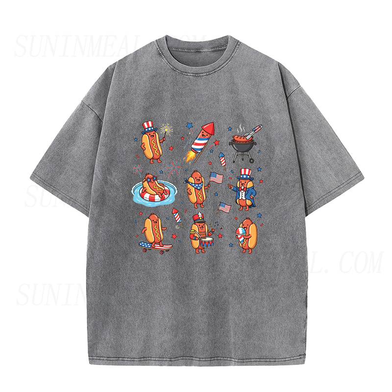 Hot Dog 4th of July Unisex Tee