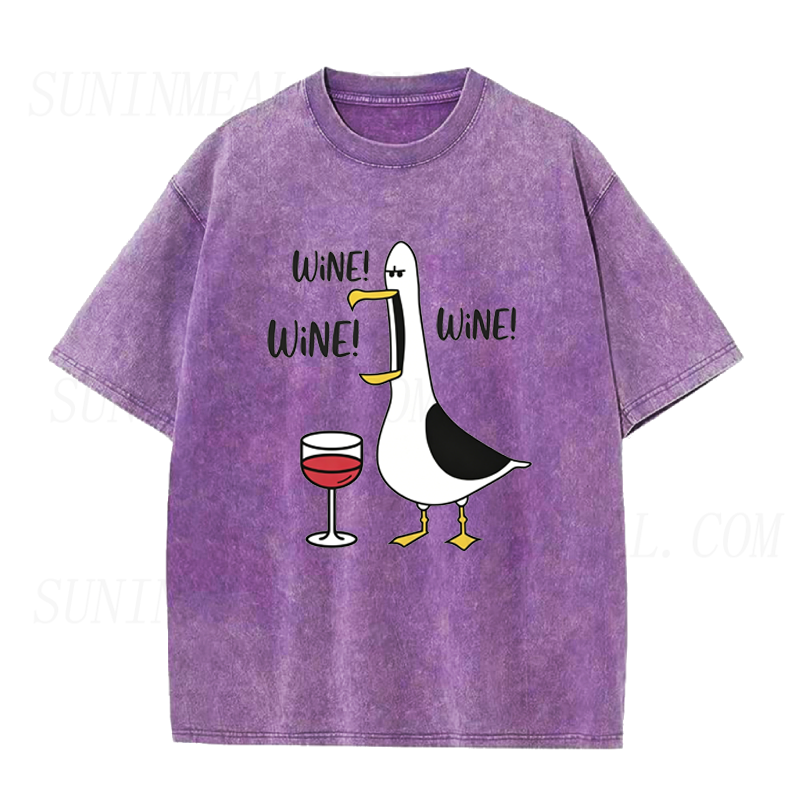 Wine Obsessed Seagull Unisex Tee