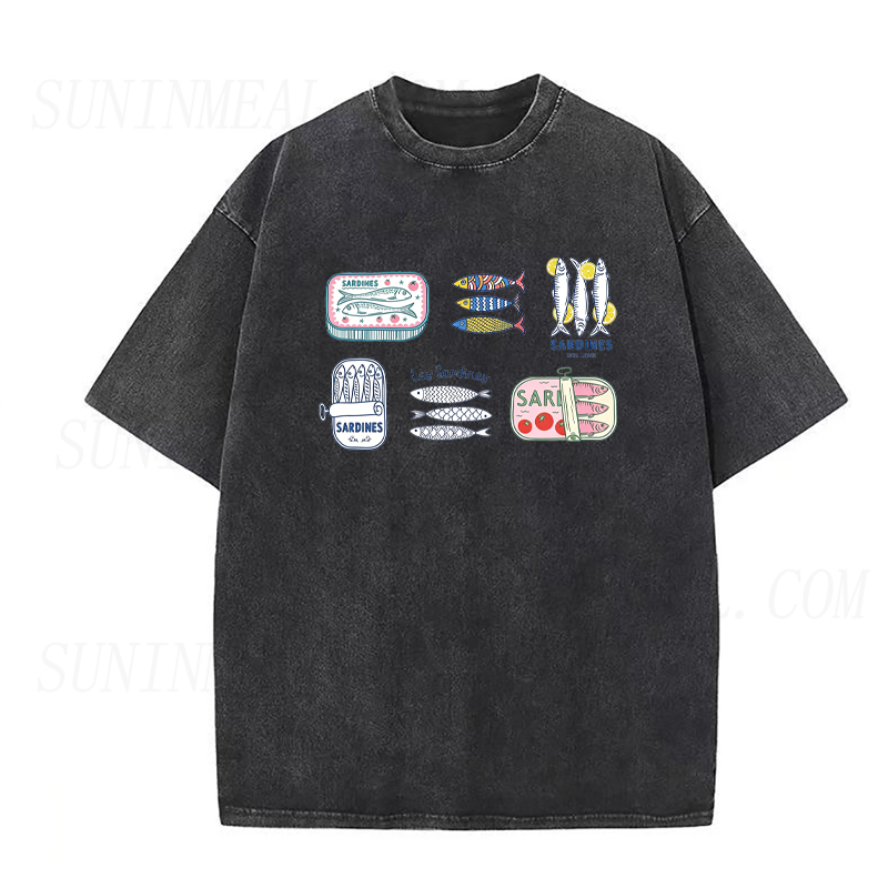 Retro Les Sardines Unisex Tee