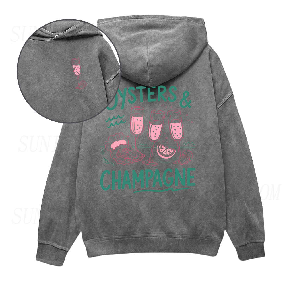 Oysters and Champagne Unisex Hoodie