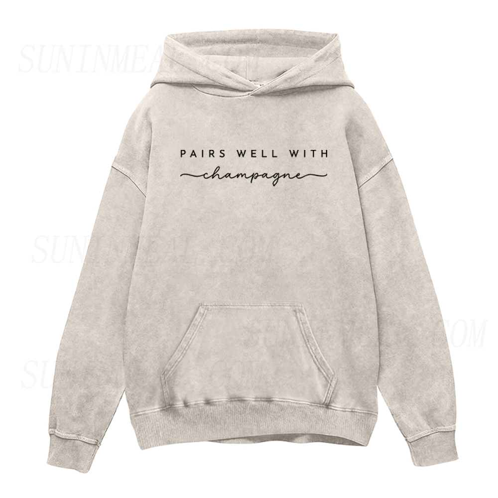 Pairs Well with Champagne Unisex Hoodie