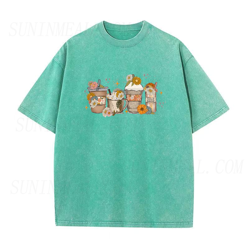Coffee Floral Unisex Tee