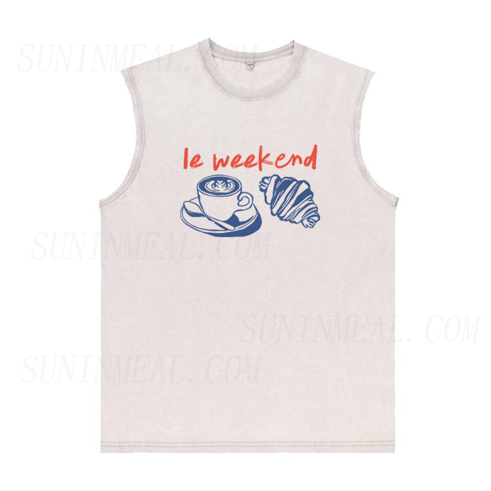 Le Weekend Coffee Unisex Tank Top