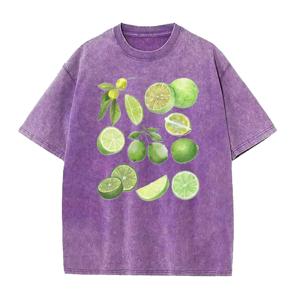 ヴィンテージフルーツライムユニセックスTシャツ