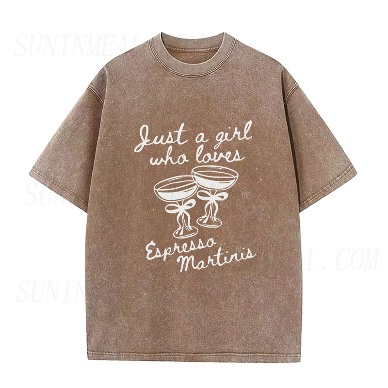 Just A Girl Who Loves Espresso Martinis Unisex Tee