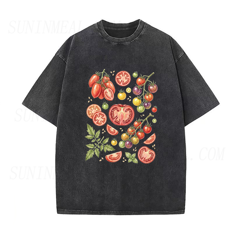 Watercolor Tomato Varieties Unisex Tee