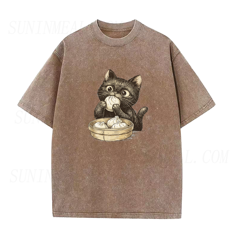 Dumpling Black Cat Unisex Tee