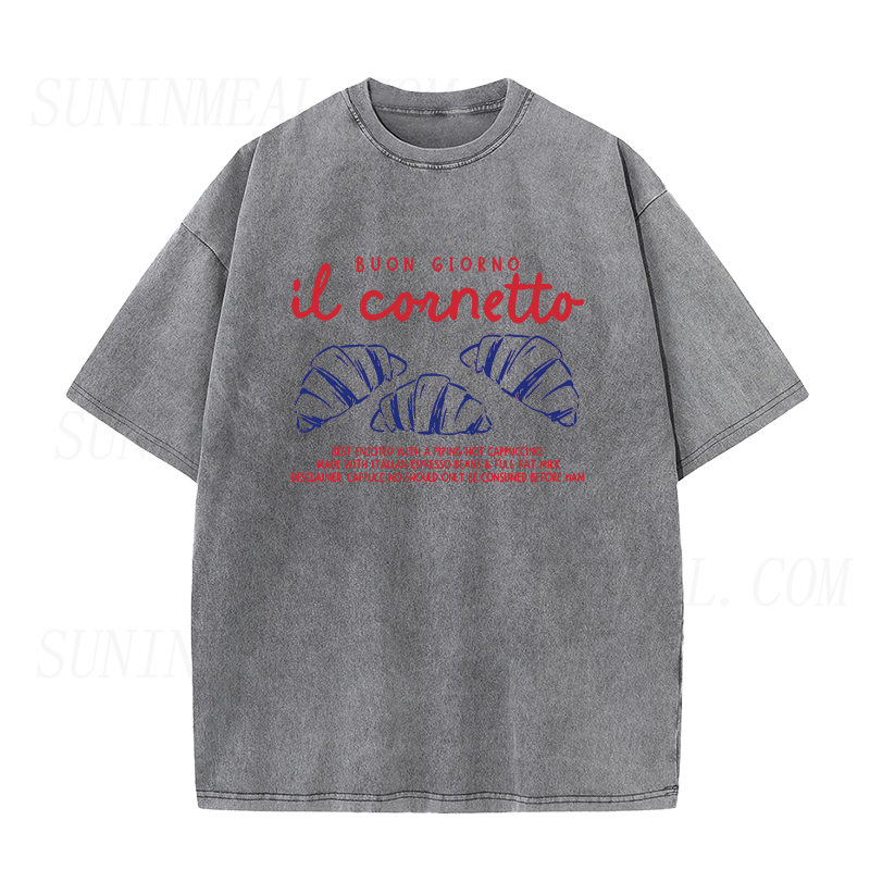 Buon Giorno Cornetto & Cappuccino Unisex Tee