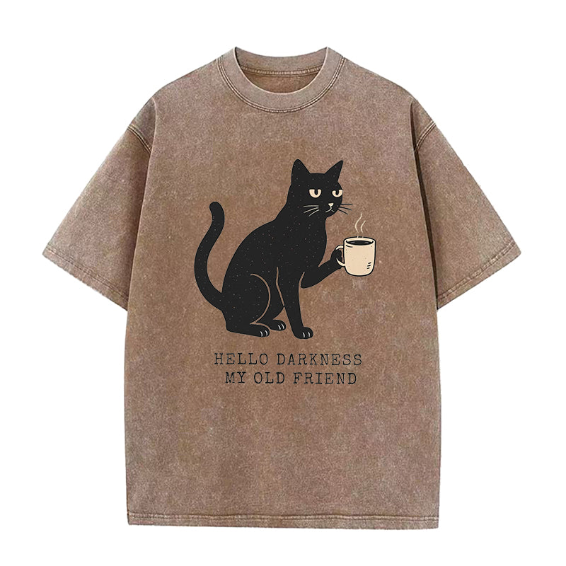 Funny Coffee Cat Unisex Tee