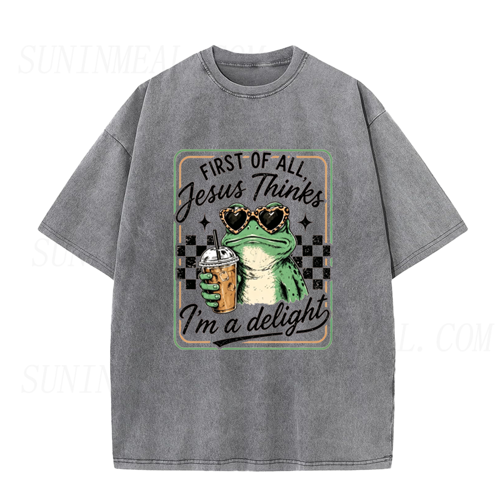 First of All Jesus Thinks I’m A Delight Frog Unisex Tee