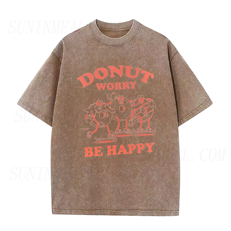 Donut Worry Be Happy Unisex Tee