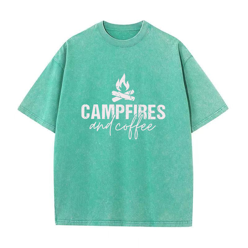 Campfires & Coffee Unisex Tee