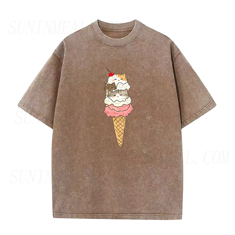 Ice Cream Cat Unisex Tee