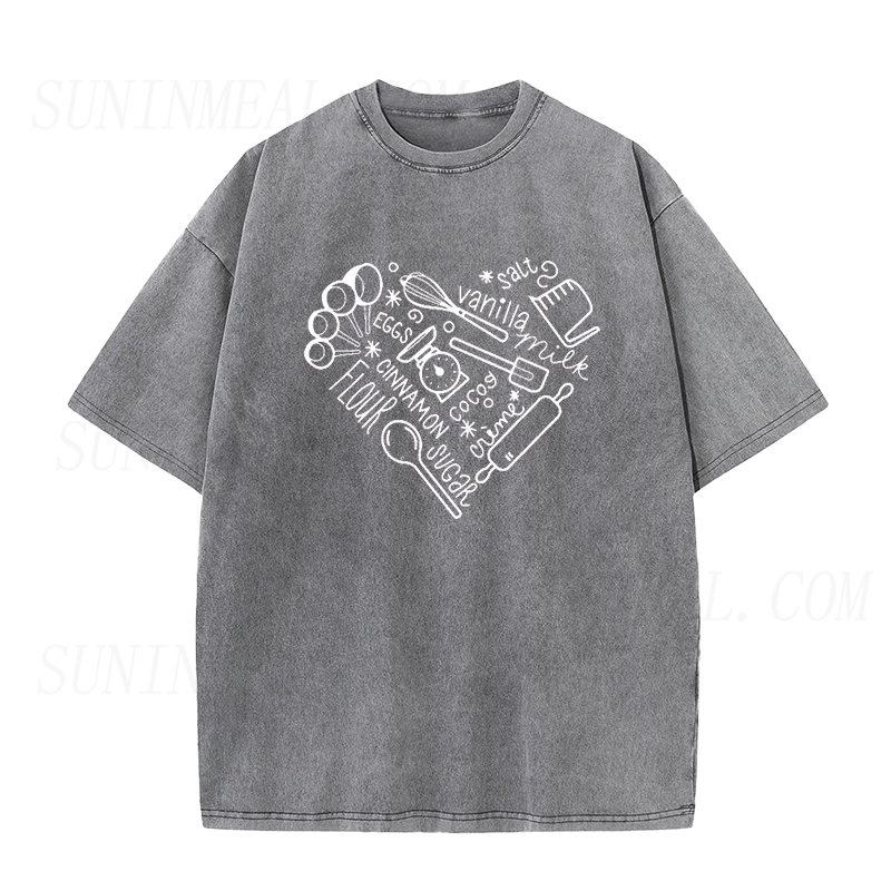ベーカリーハート ユニセックスTシャツ