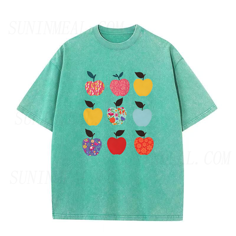 Folk Art Apples Unisex Tee