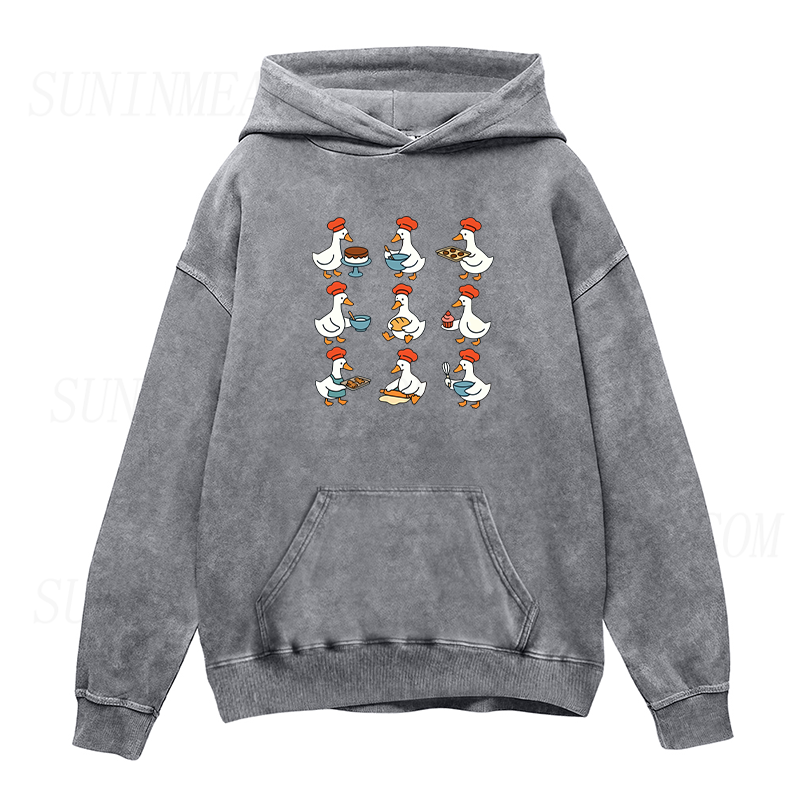 Cute Goose Baking Unisex Hoodie
