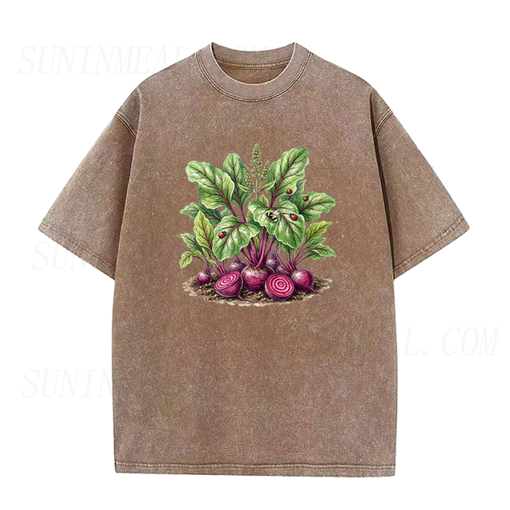 Watercolor Beetroot Botanical Print Unisex Tee