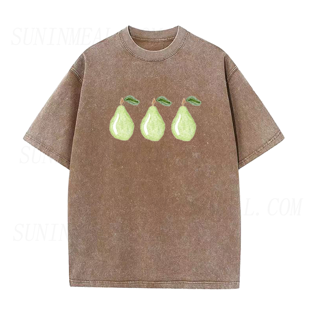 Watercolor Green Pear Unisex Tee