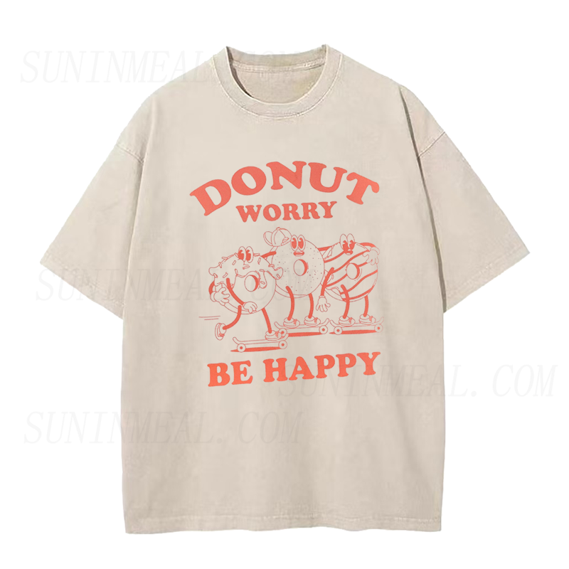 Donut Worry Be Happy Unisex Tee