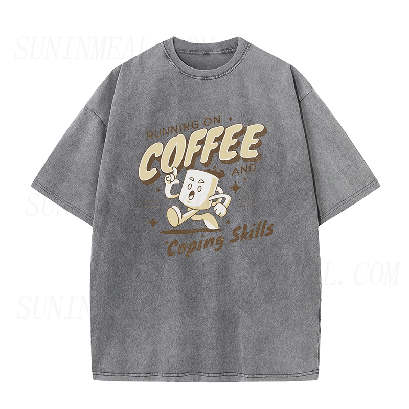 Running on coffee and copping skills Unisex Tee