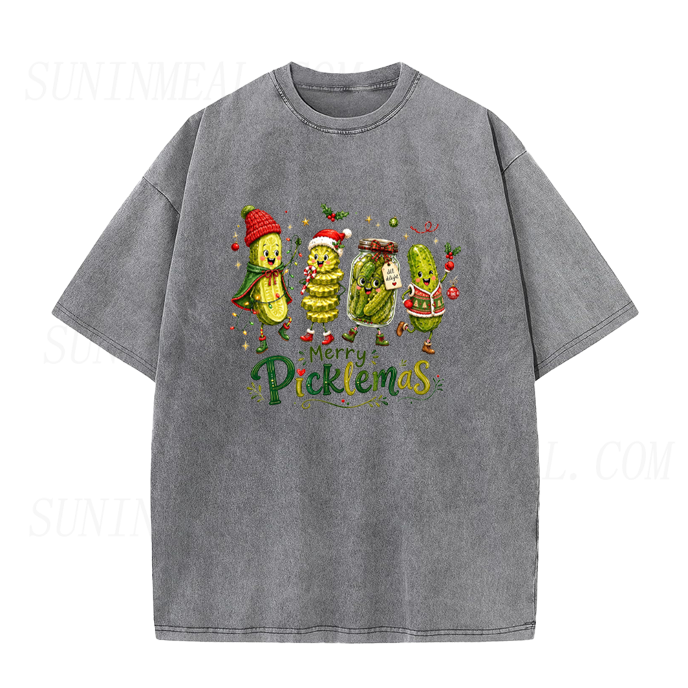 Merry Picklemas Christmas Pickle Unisex Tee