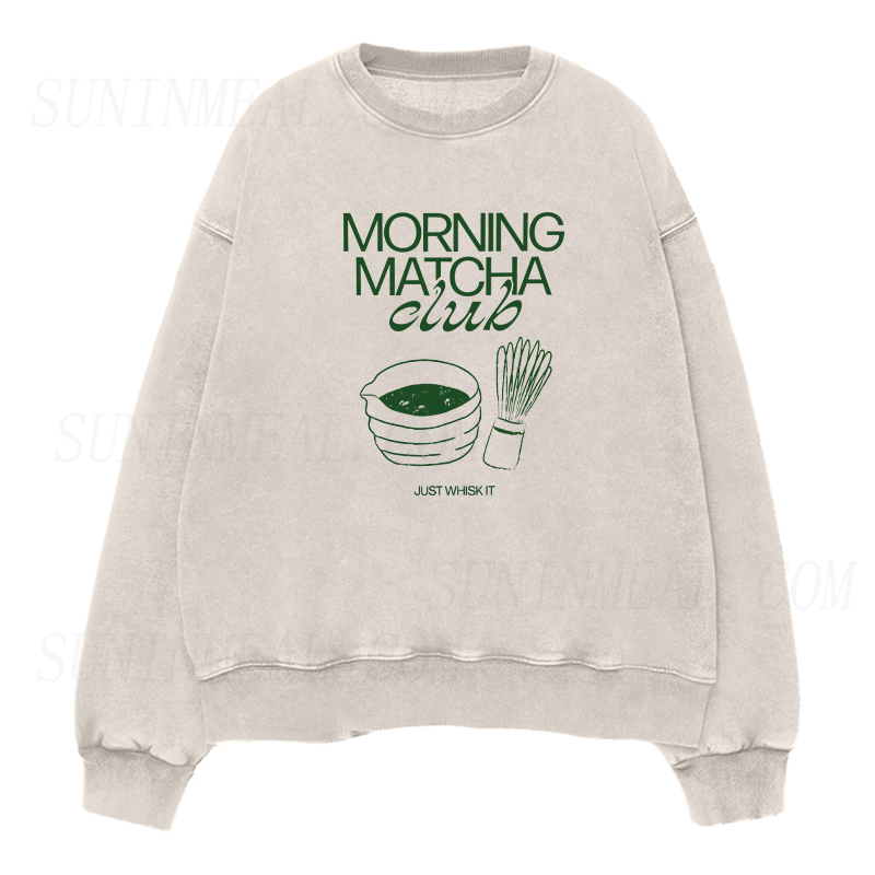Morning Matcha Club Unisex Crewneck Sweatshirt