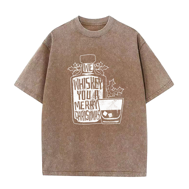 We Whiskey You A Merry Christmas Unisex Tee