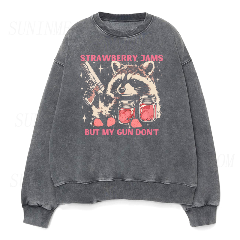 Funny Raccoon Unisex Crewneck Sweatshirt