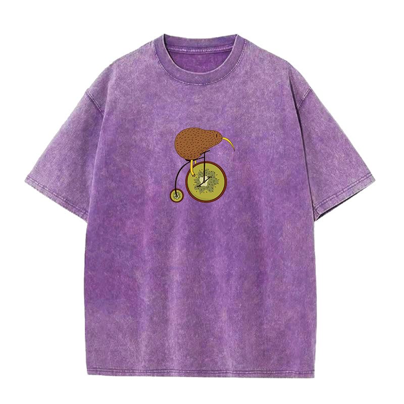 Kiwi On Bike Unisex Tee
