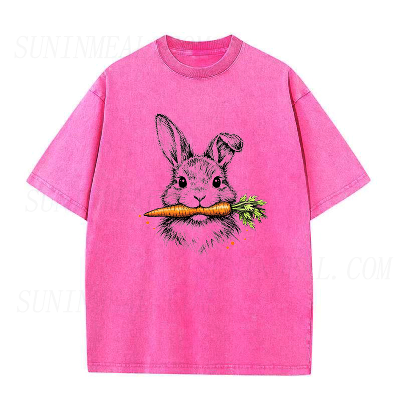 Bunny with Carrot Unisex Tee