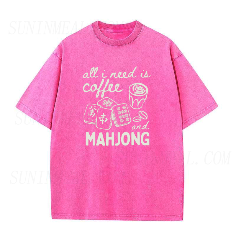 Mahjong and Coffee Unisex Tee