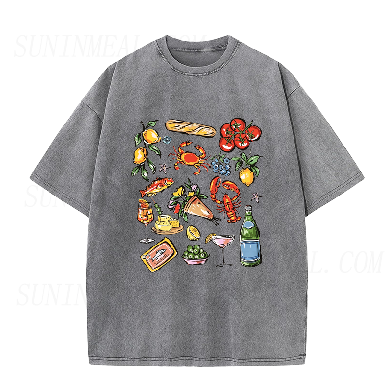 Coastal Italian Food Unisex Tee