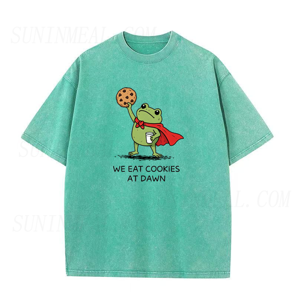 We Eat Cookies At Dawn Funny Frog Unisex Tee