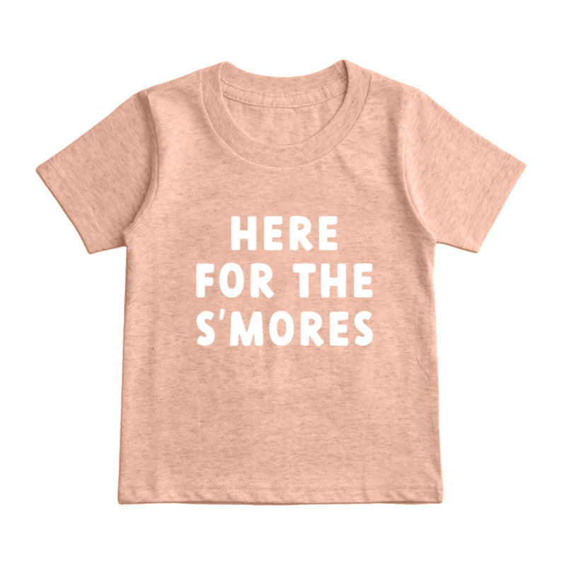Here For The S'Mores Kids T-Shirt