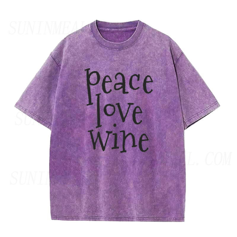 Peace Love Wine Unisex Tee