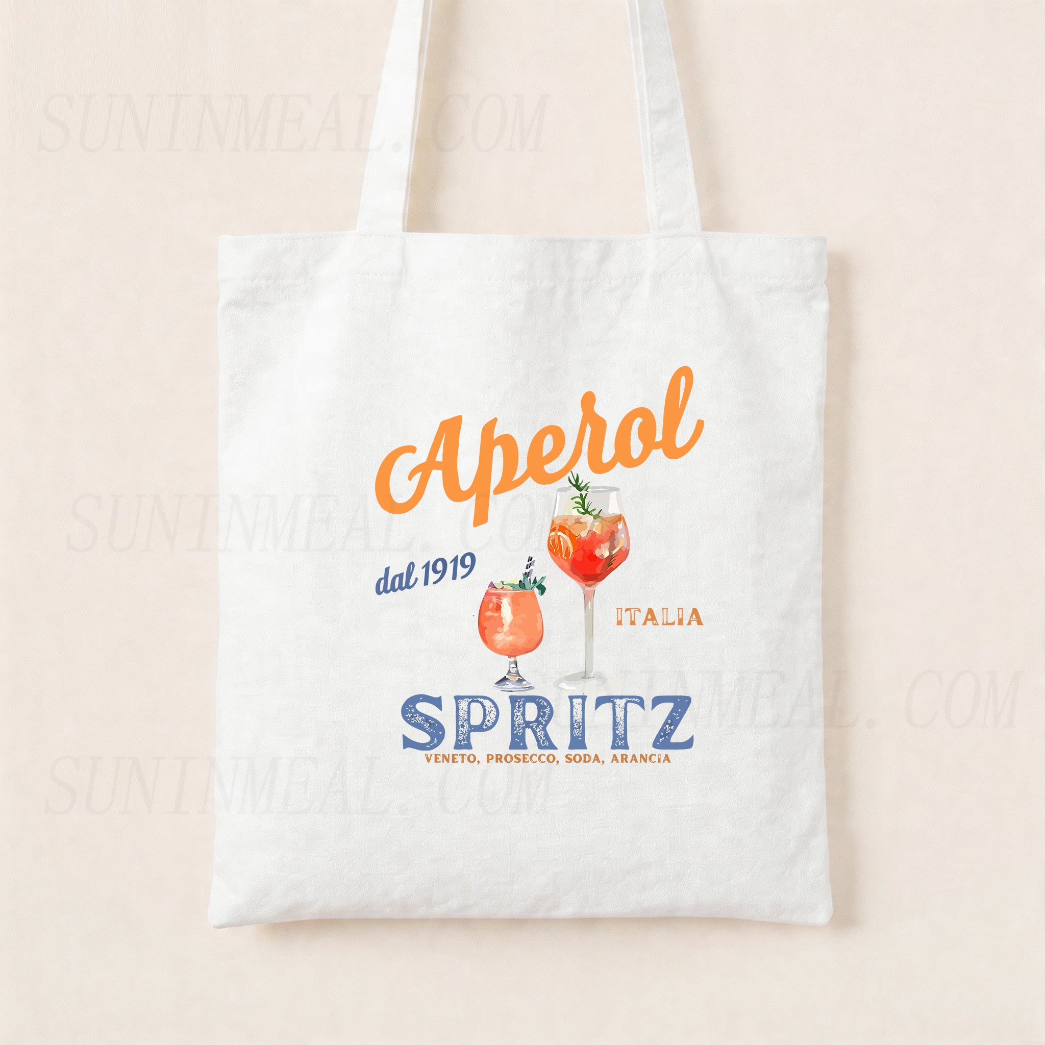 Aperol Spritz Canvas Tote Bag