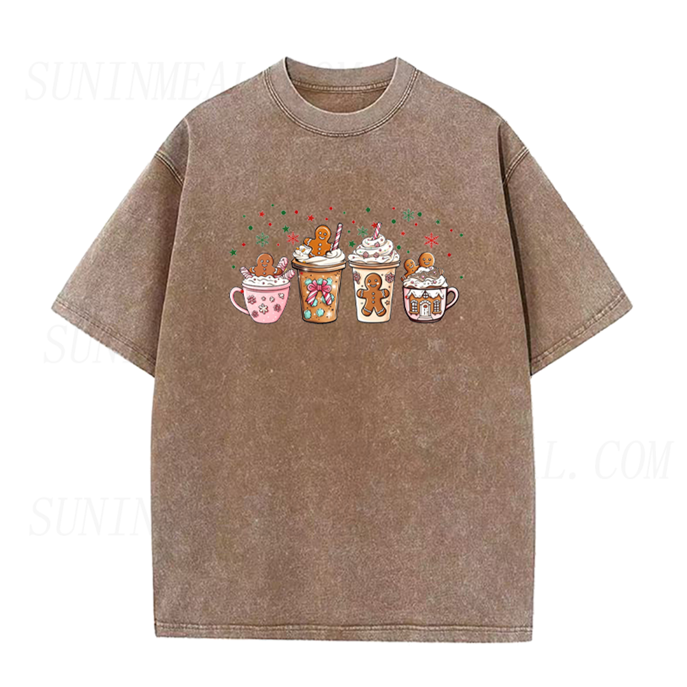 Gingerbread Christmas Coffee Unisex Tee