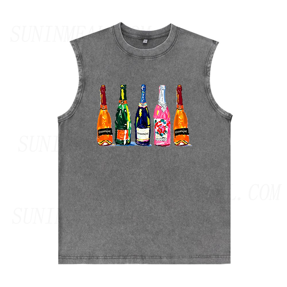 Champagne Bottles Unisex Tank Top