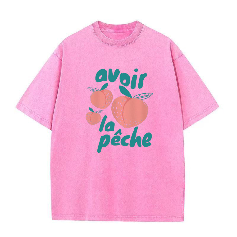 Avoir la Pêche ユニセックスTシャツ
