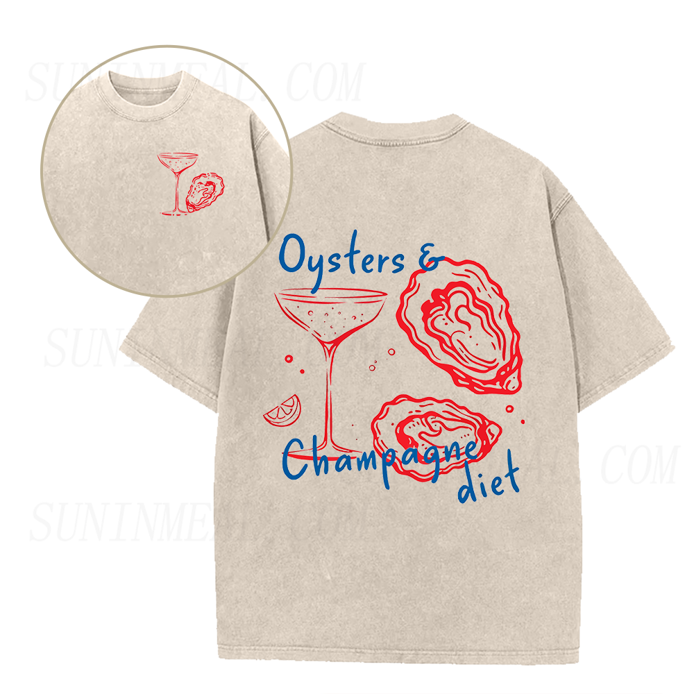 Oysters and Champagne Unisex Tee