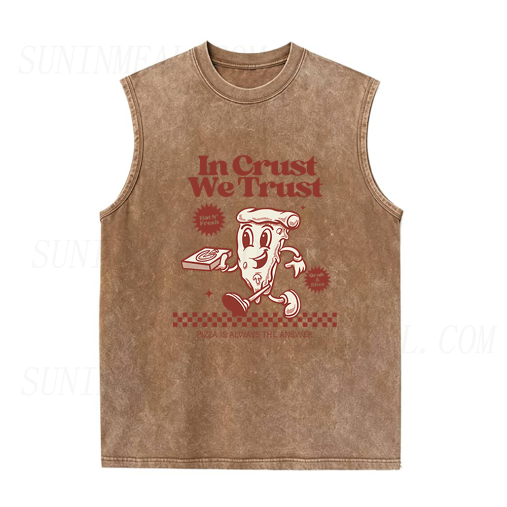 We Trust Pizza Is Always The Answer Unisex Tank Top