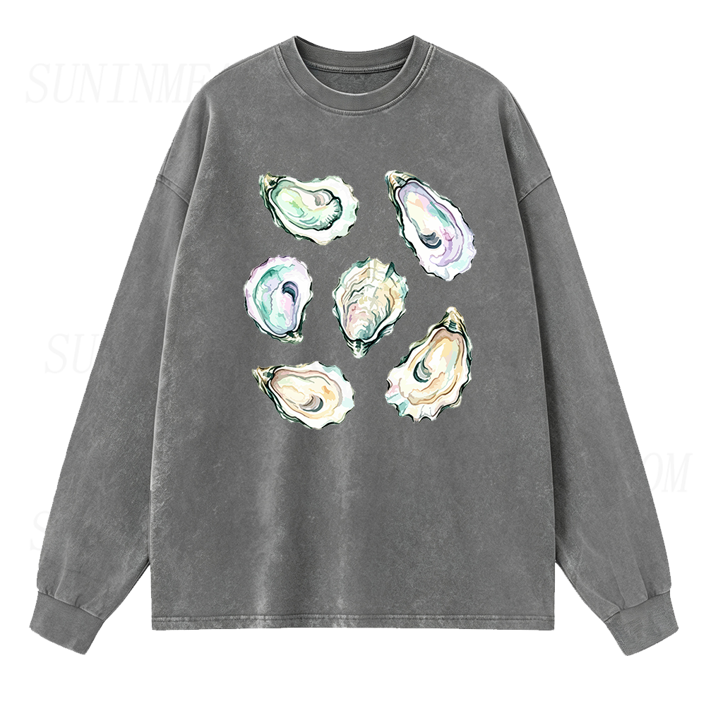 Oyster Shell Long Sleeve Unisex Tee