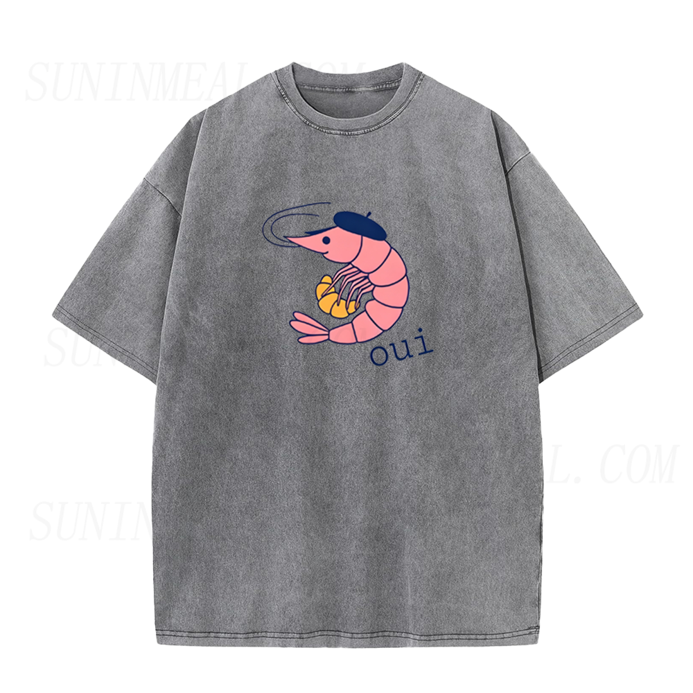 French Shrimp & Croissant Unisex Tee