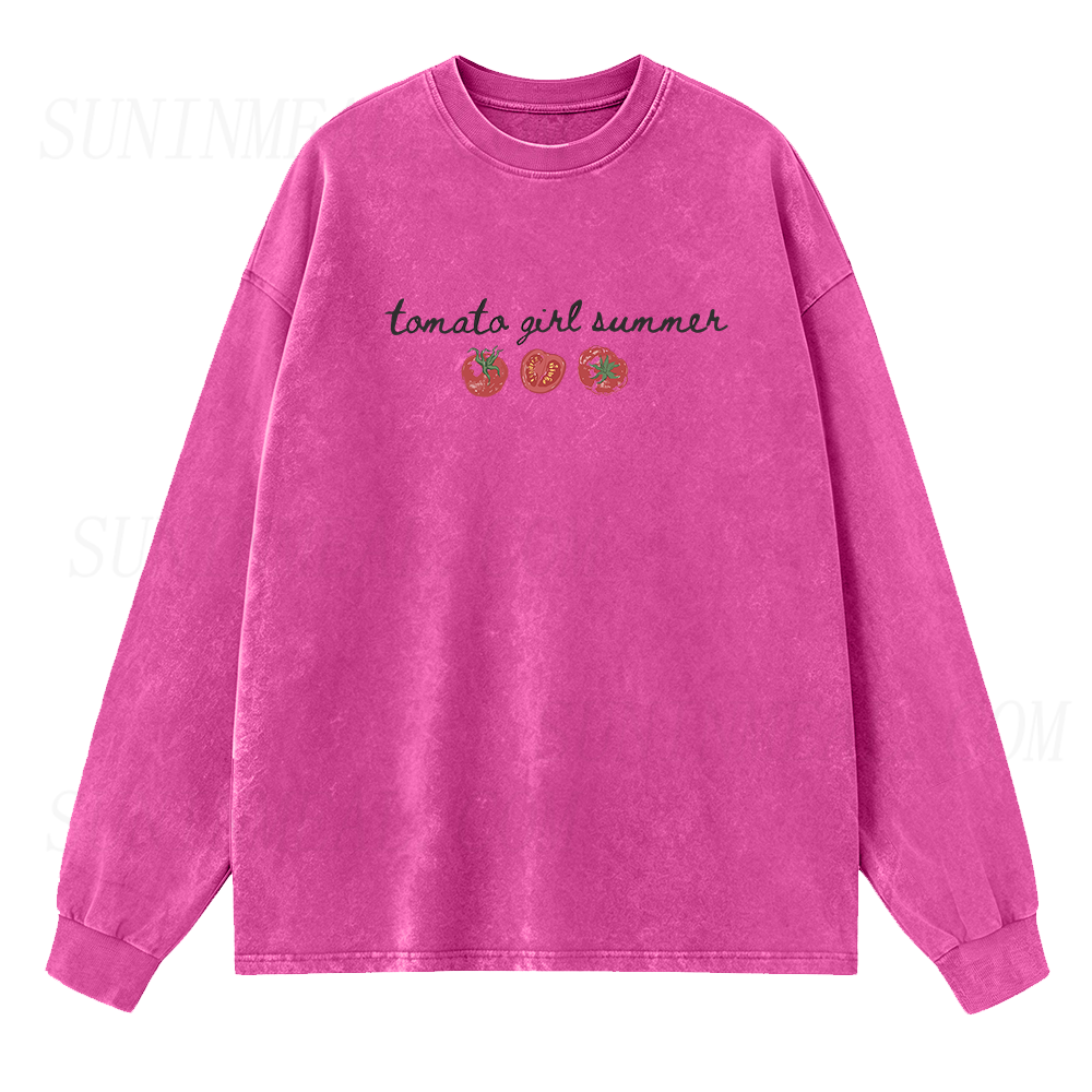 Tomato Girl Summer Long Sleeve Unisex Tee