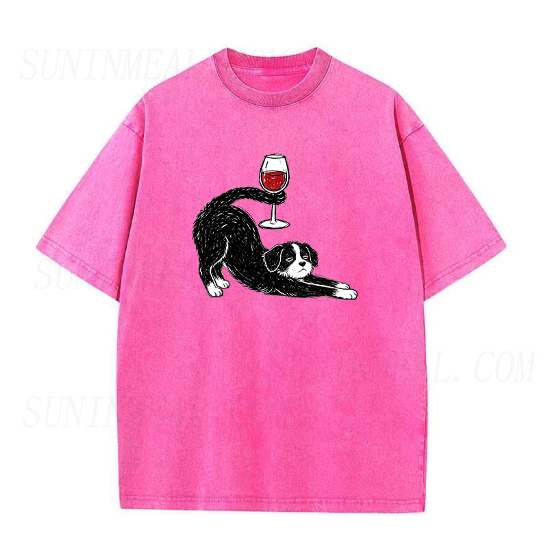 Wine O'Clock Puppy Unisex Tee